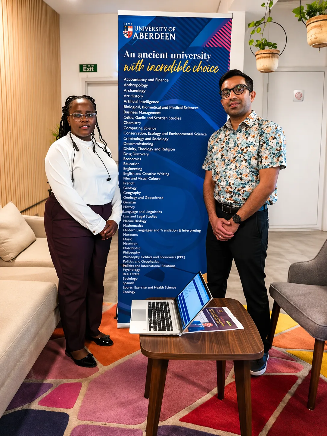 With Ron, Uni Rep for University of Aberdeen