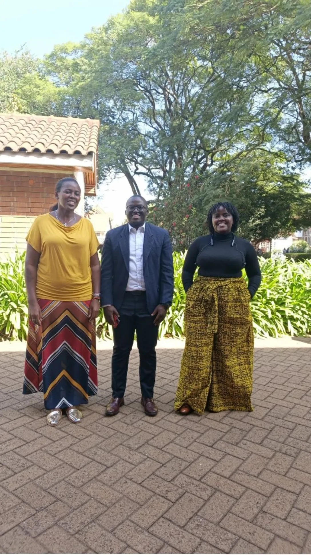 With the career counselor for Aga Khan Academy and Ms Angela for Kianda School